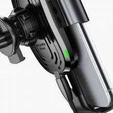 Wireless Mobile Phone Charger with Air Vent Mount Phone Accessories Phone Chargers Color : Black|Red|Silver