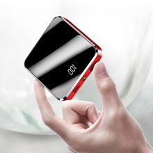 20000mAh Portable Mini Power Bank Mirror Screen Digital Disply Poverbank External Battery Pack Powerbank For Smart Mobile Phone