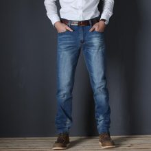 2019 Casual Slim Stretch Jeans Denim Pants Trousers For Men High Quality