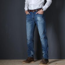 2019 Casual Slim Stretch Jeans Denim Pants Trousers For Men High Quality