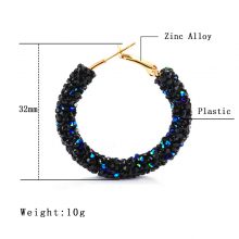 Vintage Cubic Zirconia Big Earrings for Women