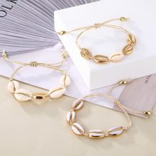 IPARAM Bohemia Vintage Shell Rope Chain Bracelet Women Beach Sea Shell Bracelet Anklet Jewelry Party Gift Wholesale