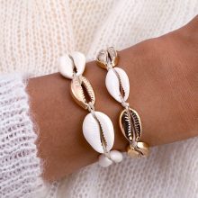 IPARAM Bohemia Vintage Shell Rope Chain Bracelet Women Beach Sea Shell Bracelet Anklet Jewelry Party Gift Wholesale