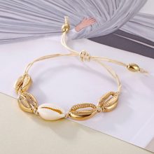 IPARAM Bohemia Vintage Shell Rope Chain Bracelet Women Beach Sea Shell Bracelet Anklet Jewelry Party Gift Wholesale